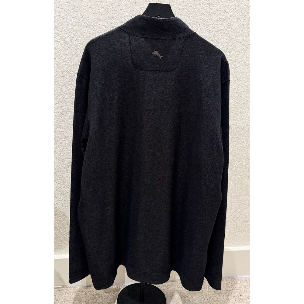 Tommy Bahama Big & Tall Flipview Reversible Half-Zip Sweatshirt. Size 3XLB - Picture 4 of 5